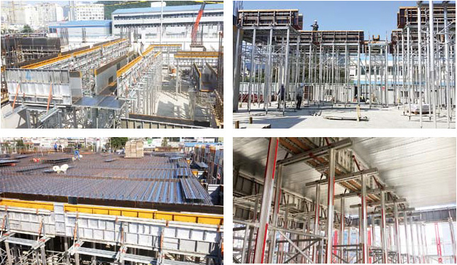 梁式模板安装与浇筑混凝土