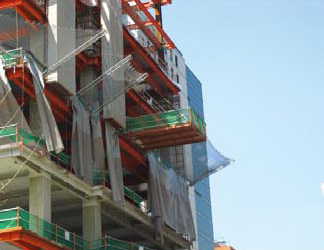 (株)锦湖建设新门路锦湖新办公楼施工现场