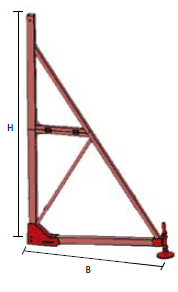 折叠式单侧墙体支撑架